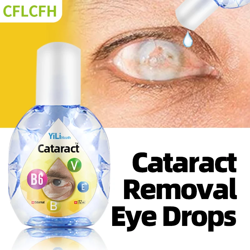 Vitamin B6 Cataract Treatment Removal Medicine 12Ml Improve Eye Discomfort Blurred Vision Glaucoma Presbyopia Eyes Drop