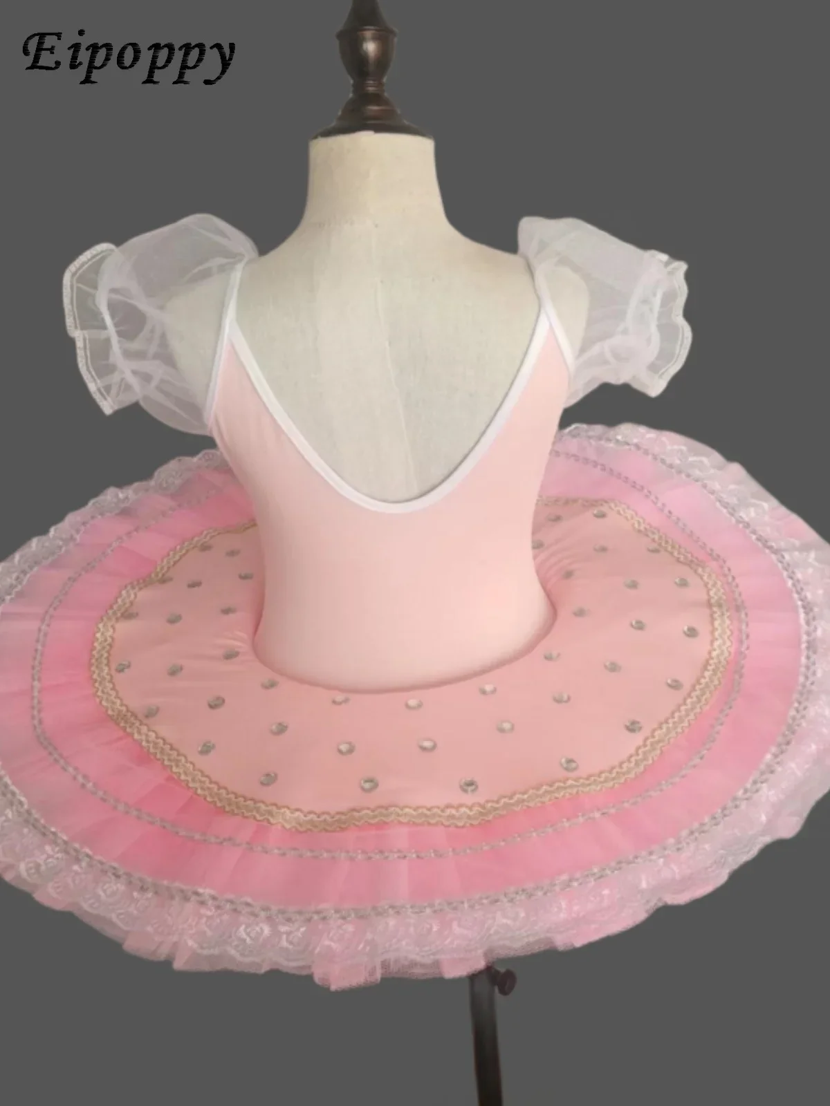 Costume de ballet pour enfants, jupon rose, vêtements de danse professionnels, compétition