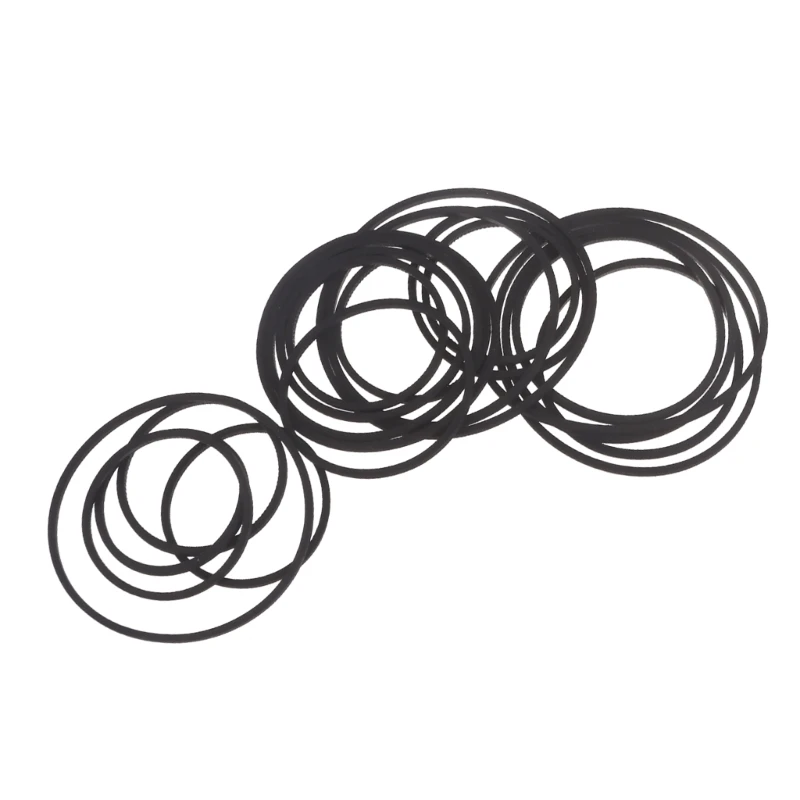 20PCS Rubber Belts for Cassette Players and Video Recorders Turntable Common Bands Repair Belts 30-65mm Mixed Drop shipping