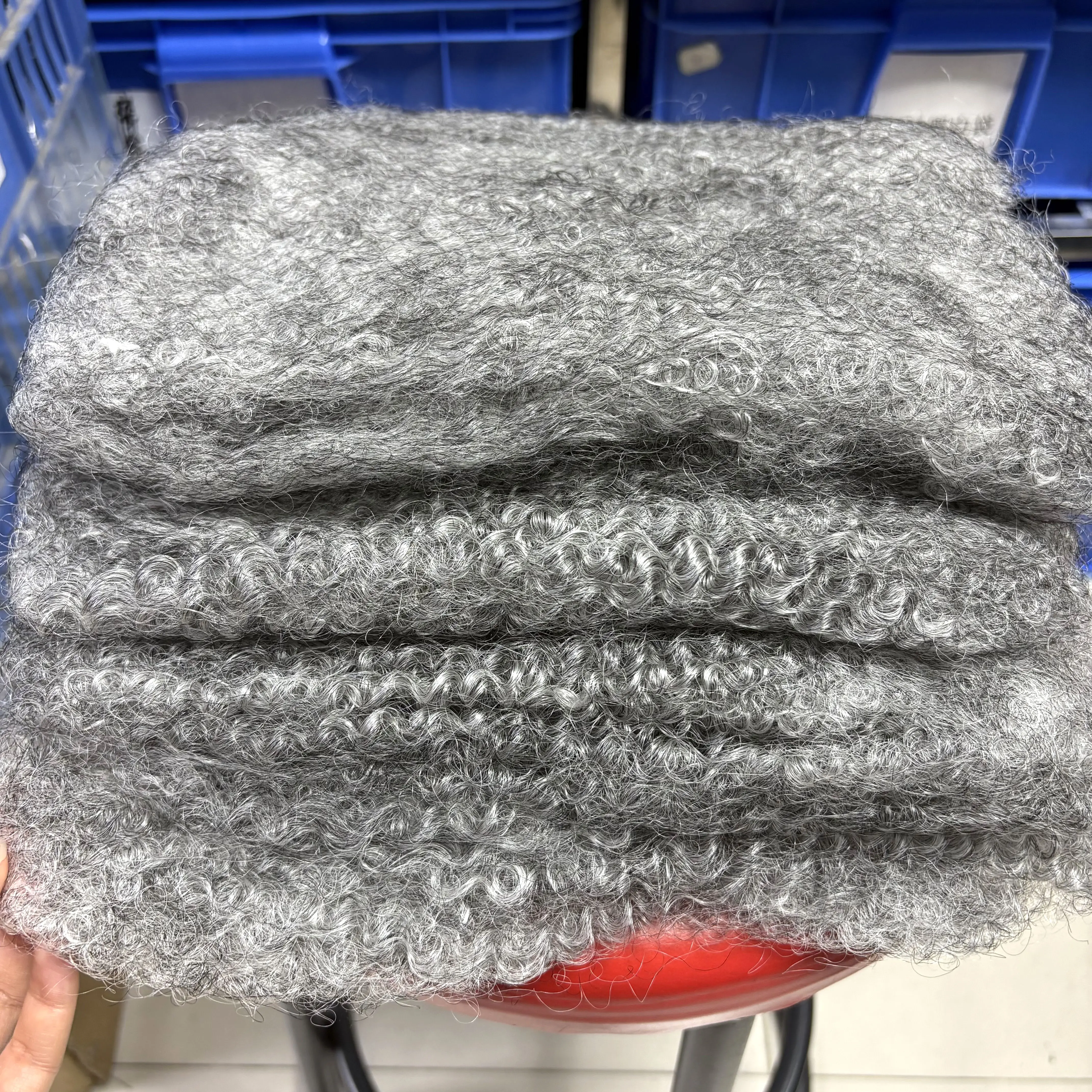 Gray Color 4C Afro Kinky Bulk Human Hair 50g/Pack for Dreadlock Extensions Loc Repair Braiding Twist Tight Afro Kinky Human Hair