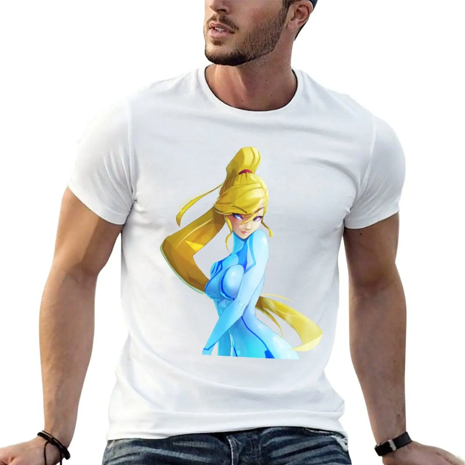 

Samus T-Shirt anime t shirts for man t shirts for man cotton soft T-Shirt
