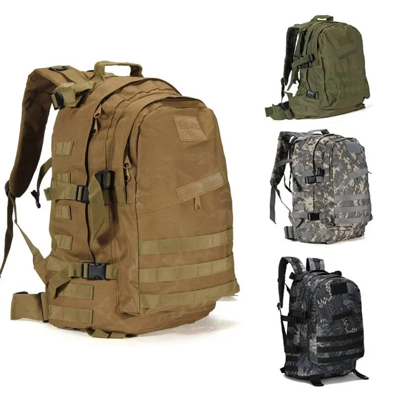 

40L 3D Outdoors Military Tactical Backpack Molle Assault Bag Waterproof Climbing Hiking Fishing Trekking Travel Mochila Rucksack