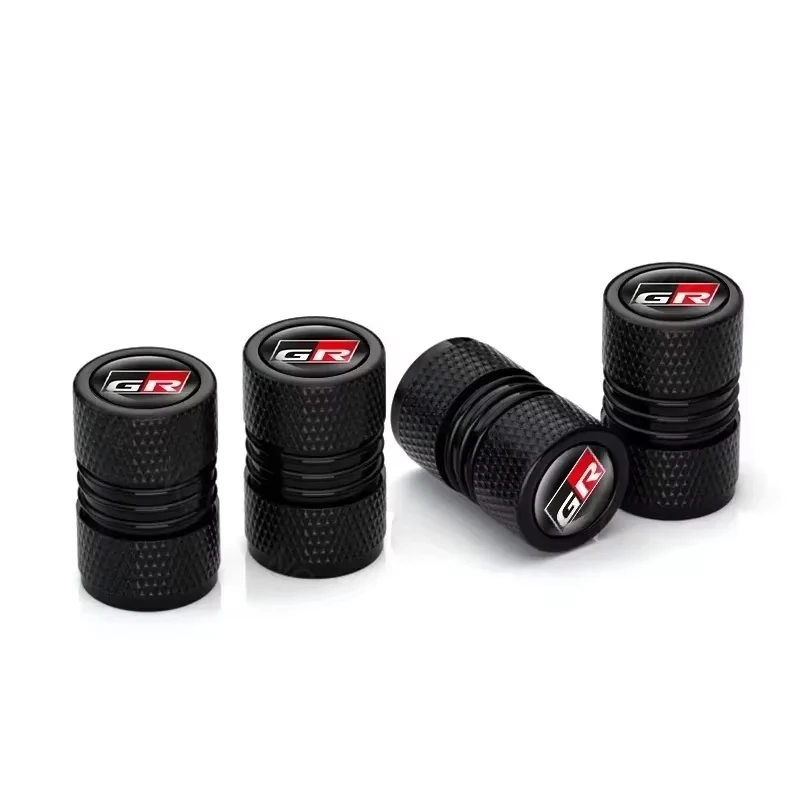 4Pcs Car Wheel Tire Valve Stem Caps Airtight Cover For Toyota GR Sport RAV4 C-HR Corolla Yaris Camry Prius Tyre Plug Accessories view 5