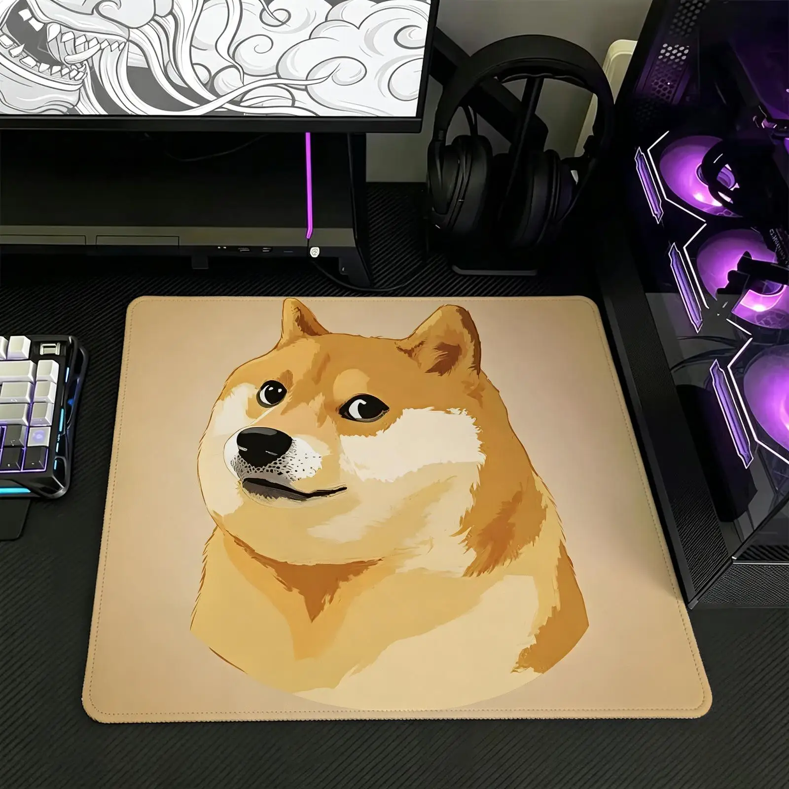 Mouse Pad Regular gaming mouse pad  Office mouse pad Laptop desk mat Stitched edge S/M/L size mouse pad  Cheems Memes