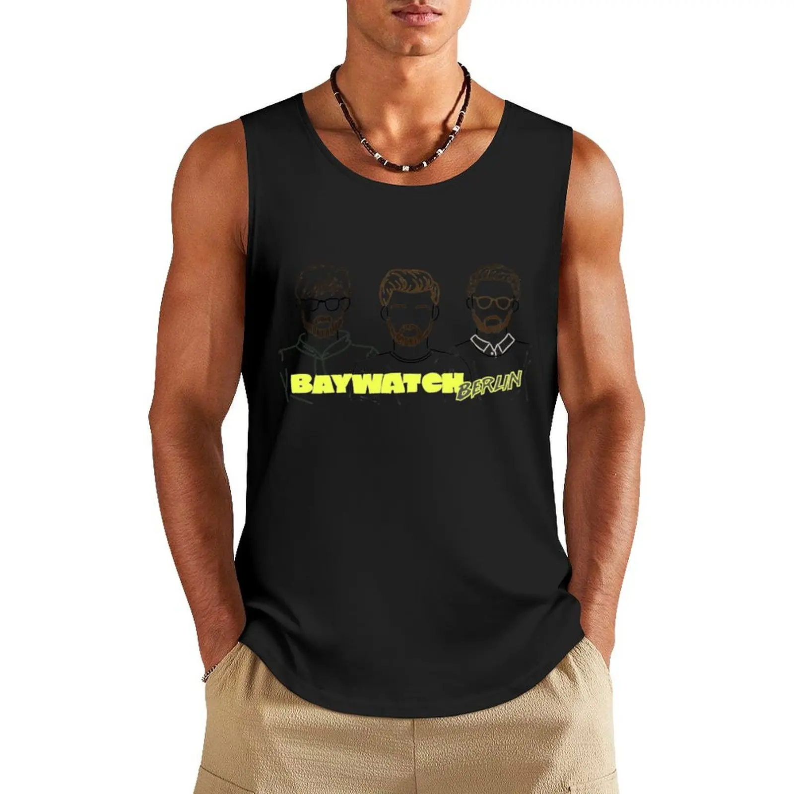 Baywatch Berlin Sketch Klaas (Podcast) Tank Top anime top bodybuilding t-shirt men clothings