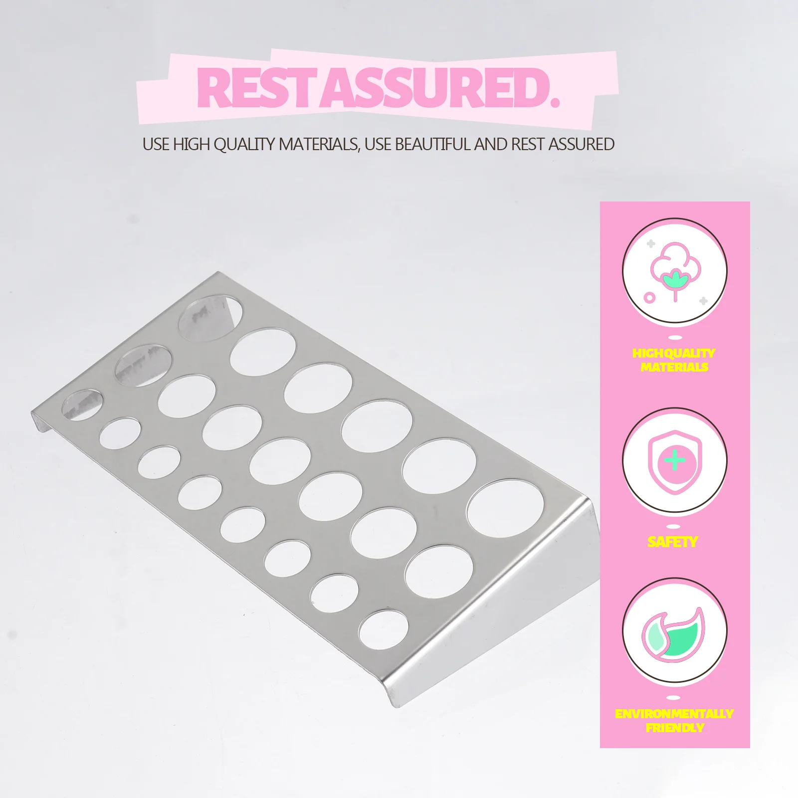 

2 шт., держатель для чернильной чашки, подставка из нержавеющей стали, прочный лоток для пигментов для профессионального домашнего салона красоты, лоток для чернил