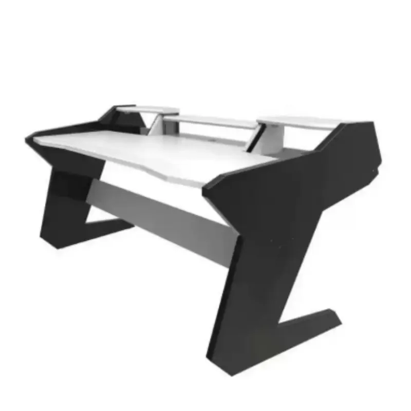 Solid wood piano table Arrangement workbench Music production Studio  Midi keyboard  Audio workbench steel table