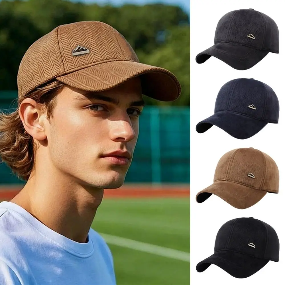 في الهواء الطلق مع غطاء للأذنين الرجال الشتاء قبعة سدادات حماية الأذن غطاء للأذنين الدافئة قبعة بيسبول يندبروف قابل للتعديل منفذها القبعات للرجال