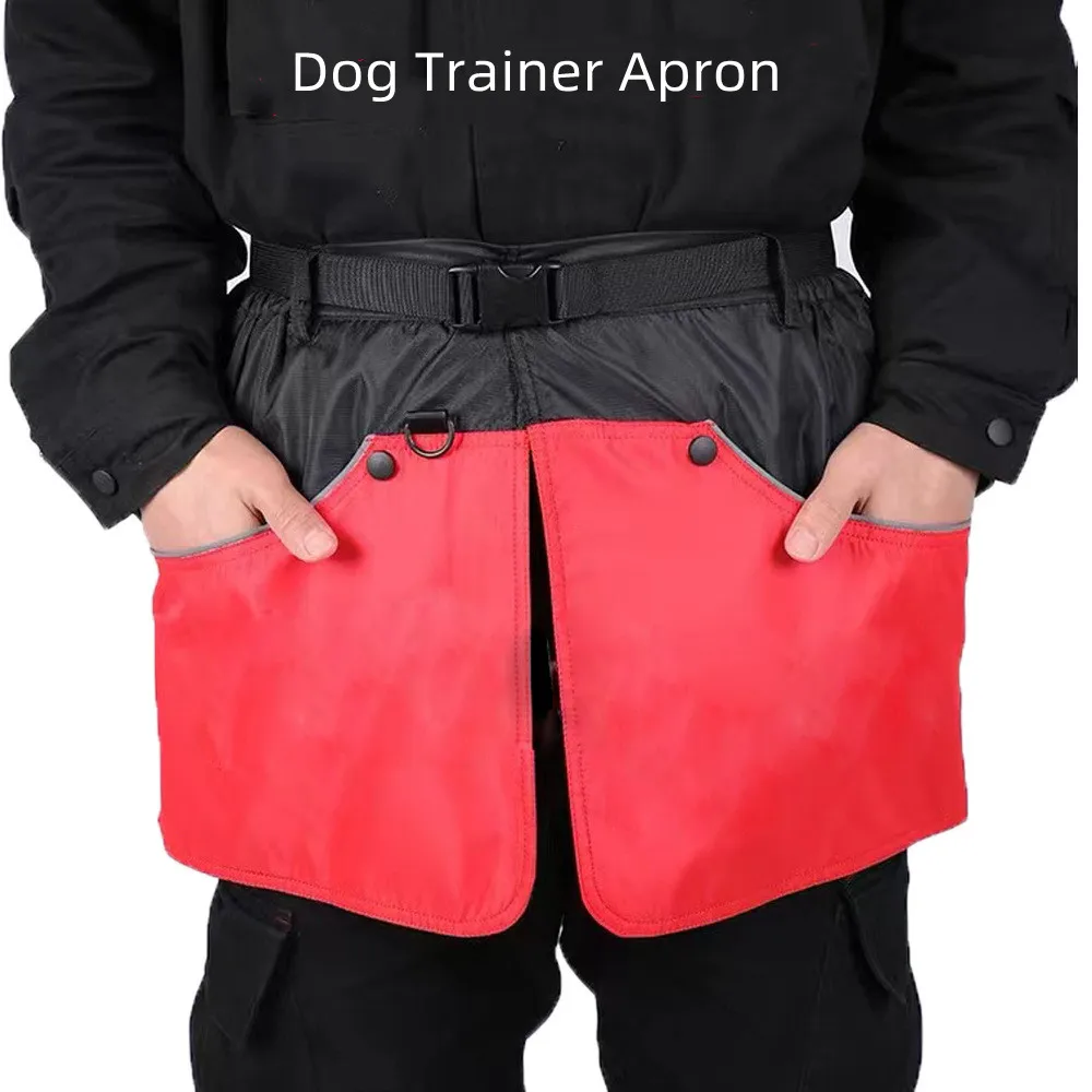 Imagem -02 - Cão Trainer Avental à Prova Danti Água Anti-risco Belga Malinois Grande Cão Calças de Treinamento Bib Shorts Grande Bolso Externo