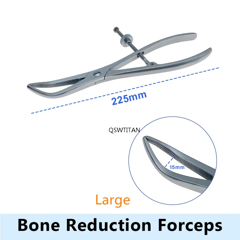 Bone Holding Forceps Stainless Steel Toothed Phalanges Reduction Forceps Veterinary Orthopedics Instruments