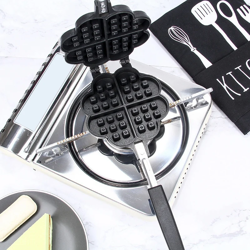 Gas-Type Household Love Waffle Mold Baking Mold Household Non-Stick Cake Pan DIY Waffle Maker