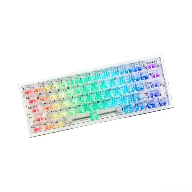 Wireless Keyboard 2.4Ghz Bluetooth-compatible Rechargeable Corded Mechanical Keyboard Replacement for Gaming
