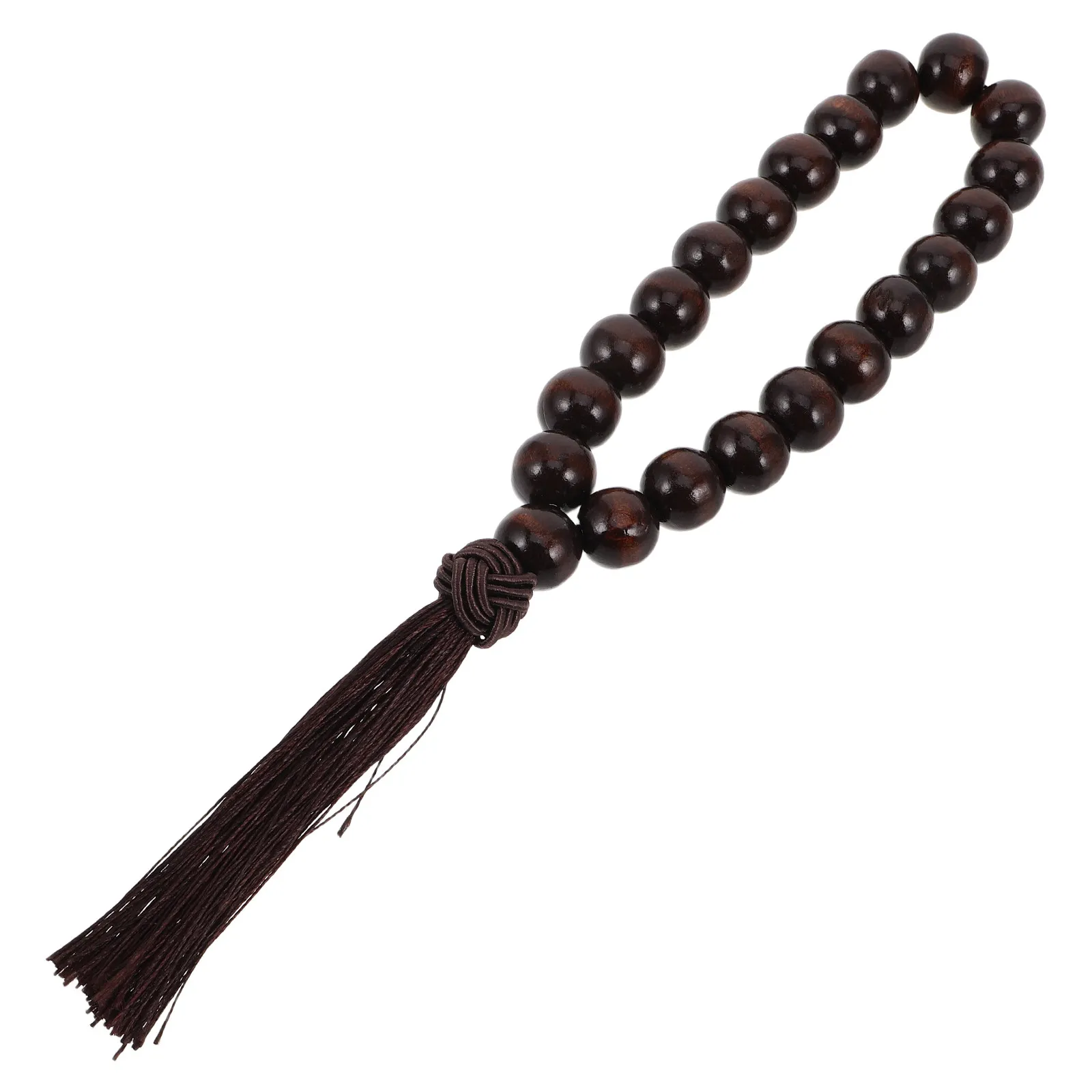 Natural Large Wooden Gear Shift Buddhist Prayer Beads Ebony Car Interior Decoration Safety Blessing Meditation Bracelet for Men