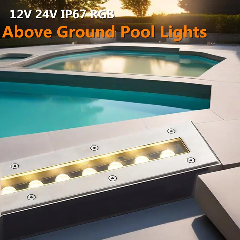 

Fish Pond Aquarium Colorful Decoration Pool Lights Underwater Lamp 6W9W12W AC12V 24V 220V Pool Bank Lighting Tuin Verlichting