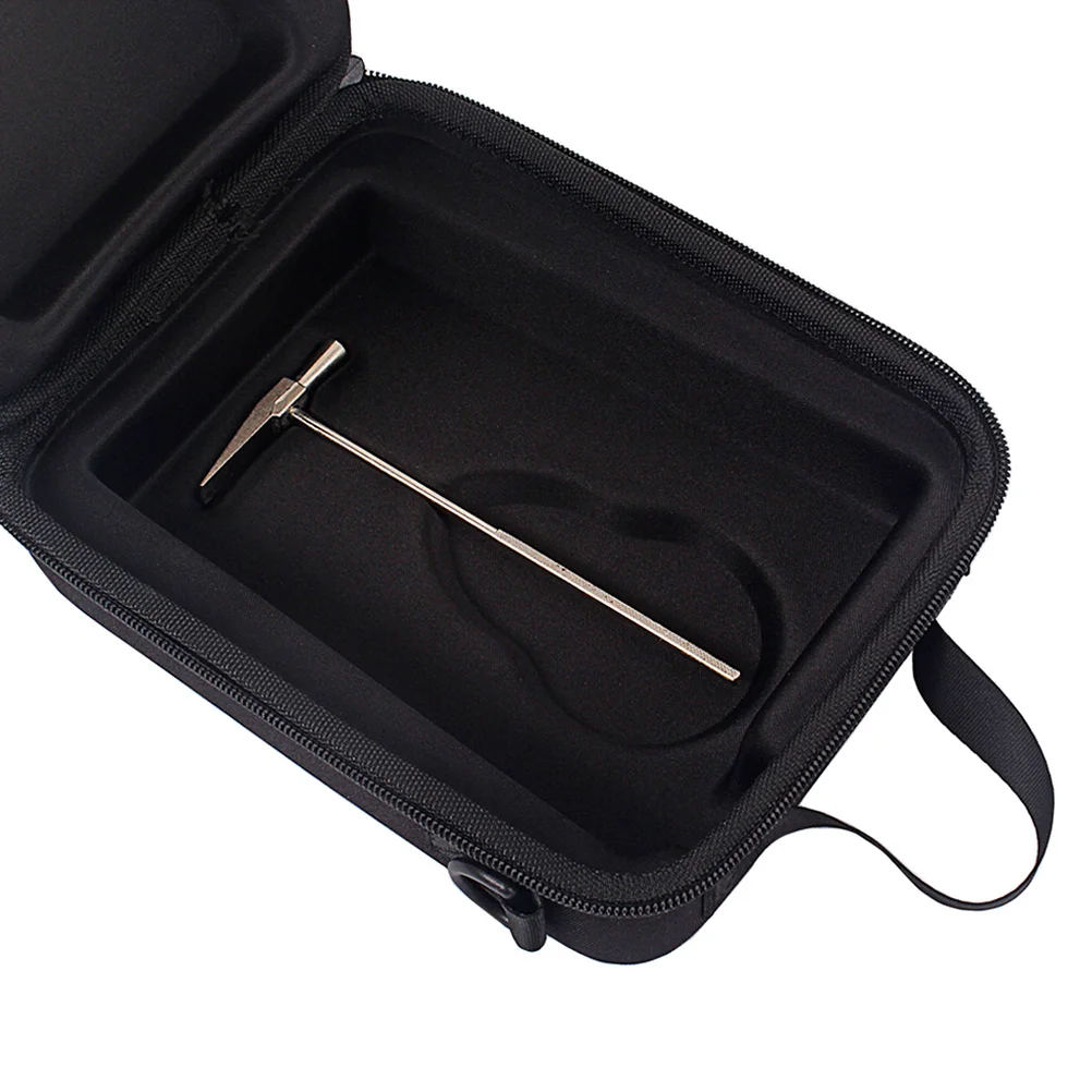 

Kalimba Storage Pouch Black Multifaceted Protection Durable Metal Zipper Adjustable Strap for Travel Kalimba Storage Bag