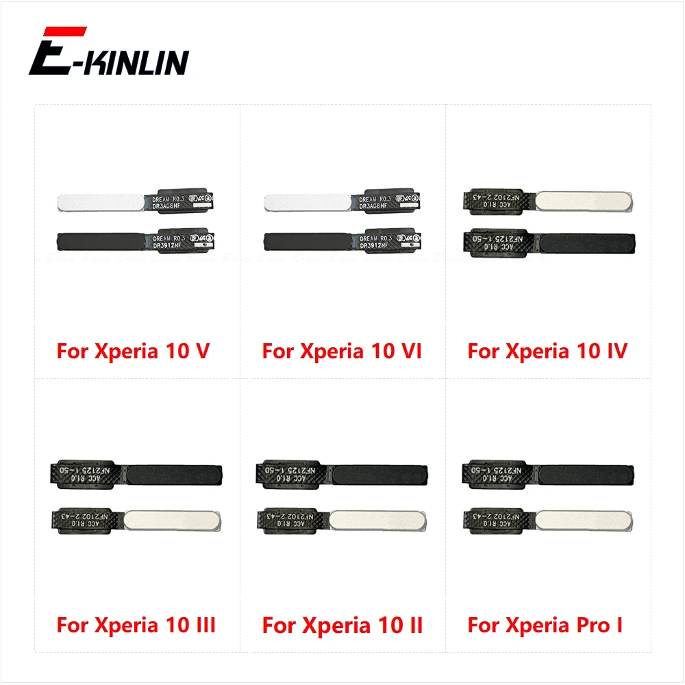 Power Button Touch ID Fingerprint Connector Sensor Menu Button Flex Cable Ribbon For Sony Xperia Pro I 10 II III Lite IV V VI