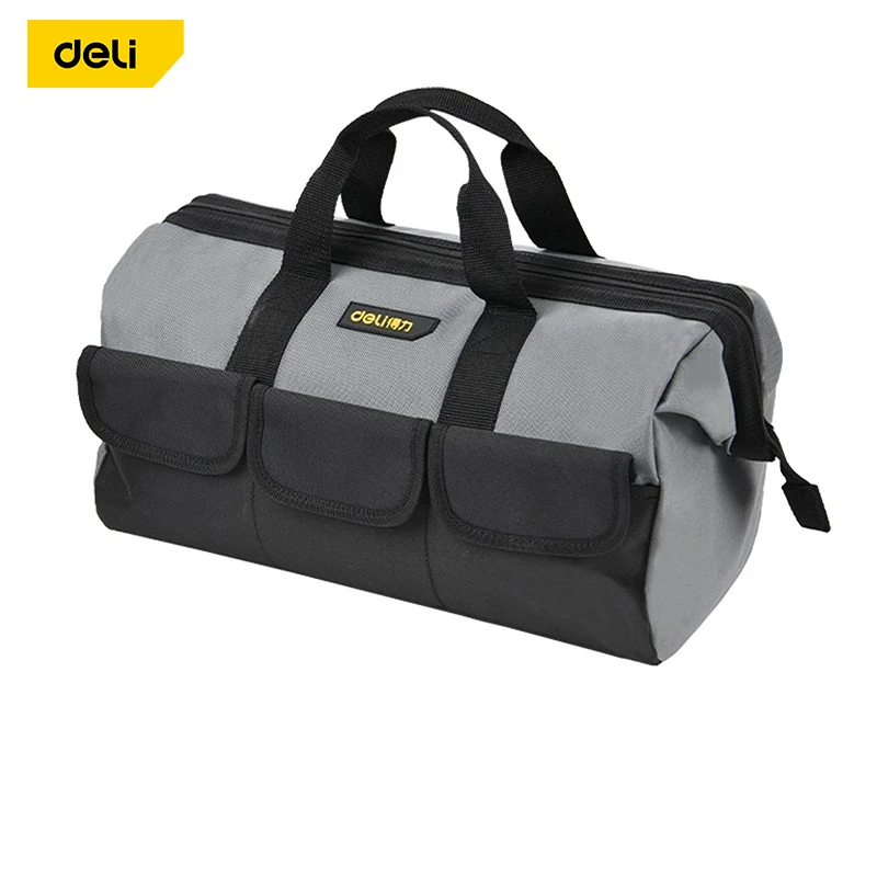 Deli 13Inch Oxford Cloth Tool Bag Electrician Tool Kits Bag Multi Bag Men Handle Bag Multifunction Tools Organizers Bags