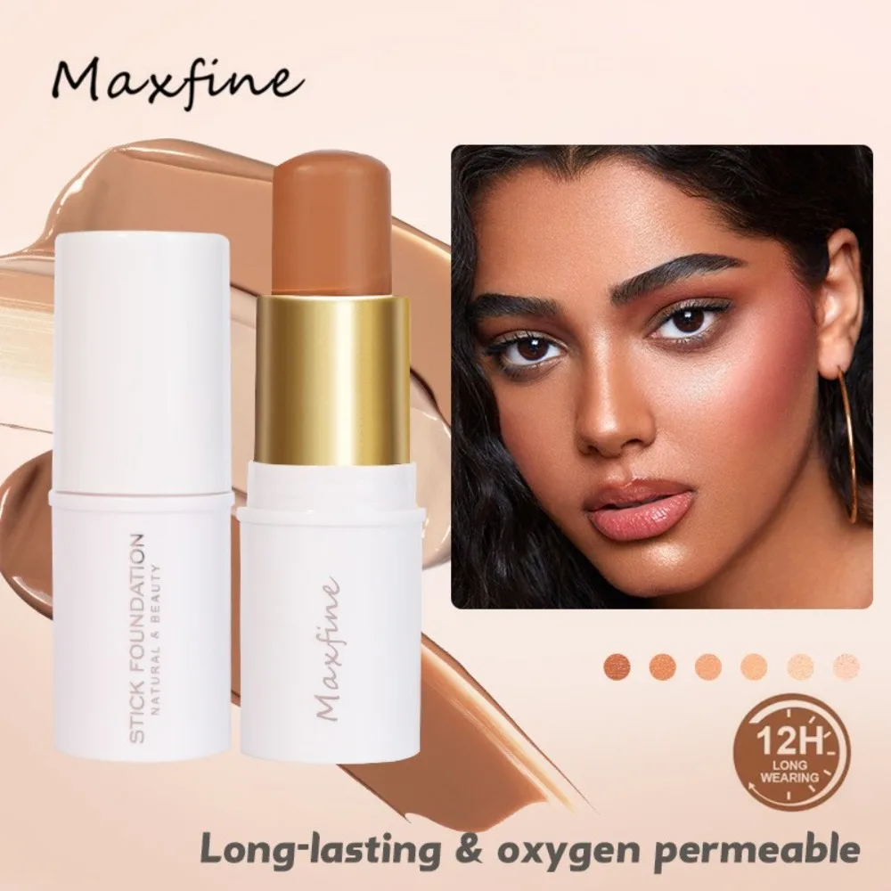 MAXFINE Concealer Foundation Make-up Stick Oil Control Natural Isolation Bb Cream Moisturizing Long-term Foundation Cosmetics