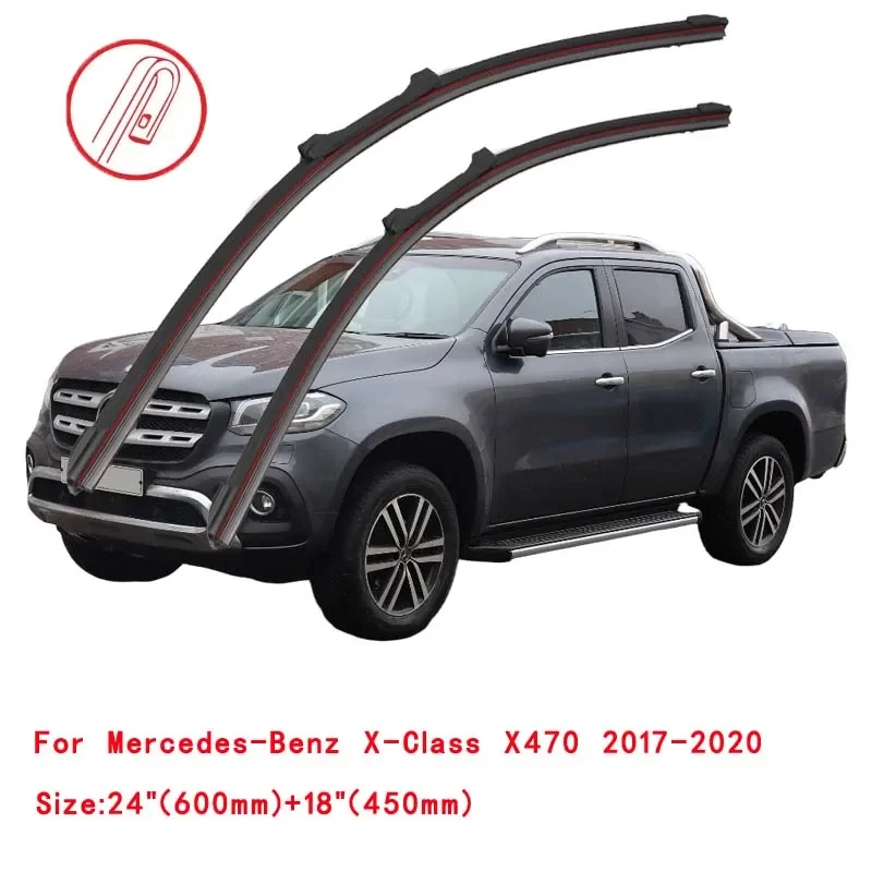 For Mercedes-Benz X-Class X470 2017-2020 Car Windshield Wiper Blade Front Windscreen Brushes Washer Accessories Window Parts
