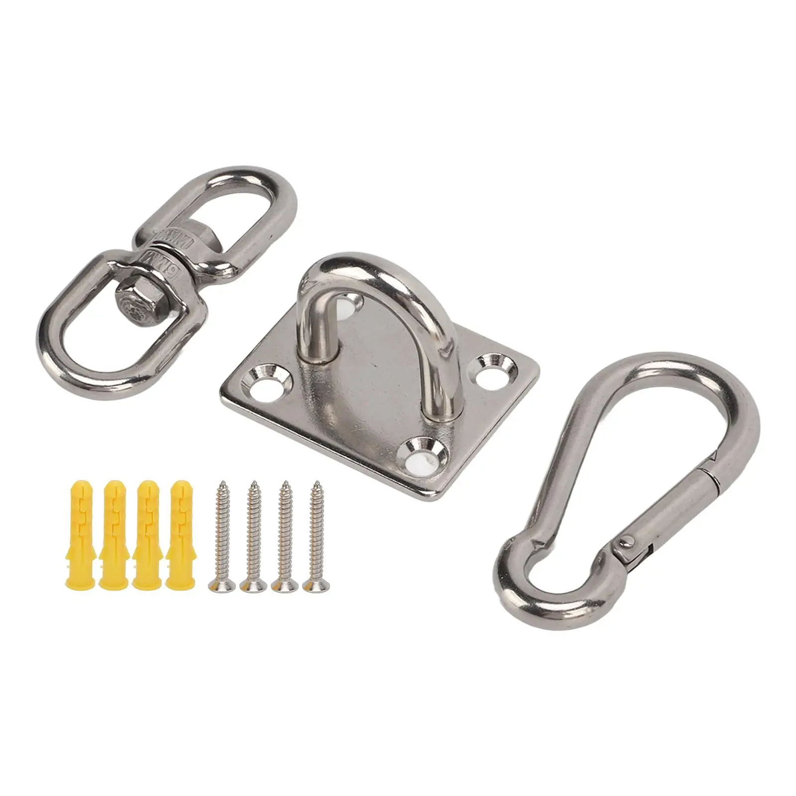 Heavy Duty Stainless Steel Hammock Hanging Kit for yoga Swing Chair and Punching Bag  Ceiling Mount Set