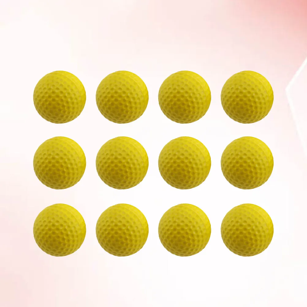 12Pcs High Elastic Golf Practice Balls Lightweight Portable Indoor Outdoor Training Balls for Swing Drills Children Pets