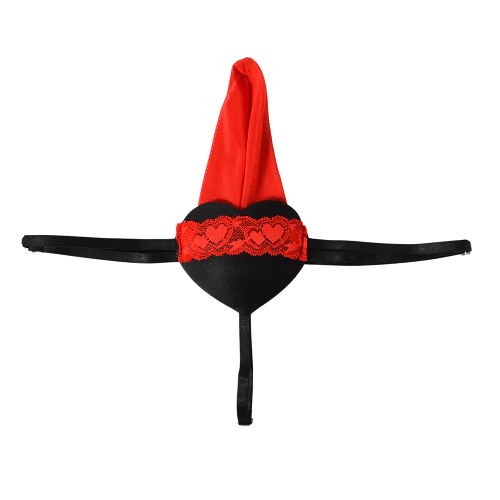 

Men's Love Modeling Lace G-String Low Waist T-Back Sissy Bulge Pouch Lingerie Ultra Hot Japanese Thongs Underwear Men's Panties