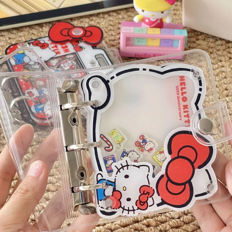 

New Cute Kitten Folding Clip For 3-Inch Celebrity Card Album DIY Acrylic Album Cute Cartoon Animal A8 Album Christmas Gift