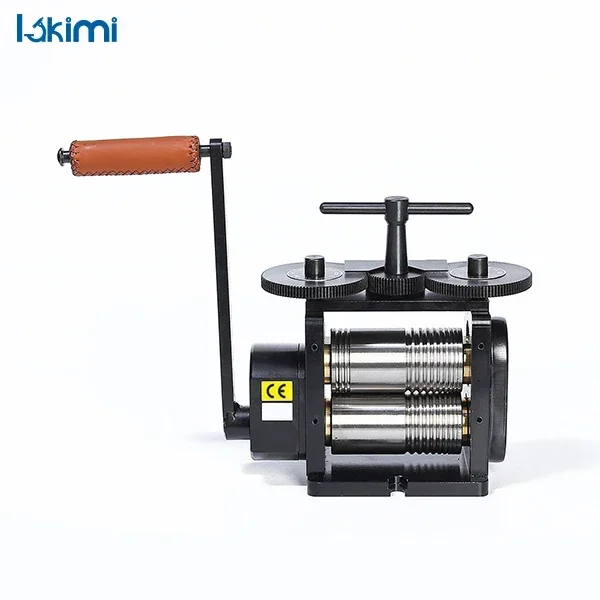 2025/مجموعة مطحنة دوارة سوداء مع 130 مللي متر لفات Lakimi لتقوم بها بنفسك آلة صنع المجوهرات LK-RM02A