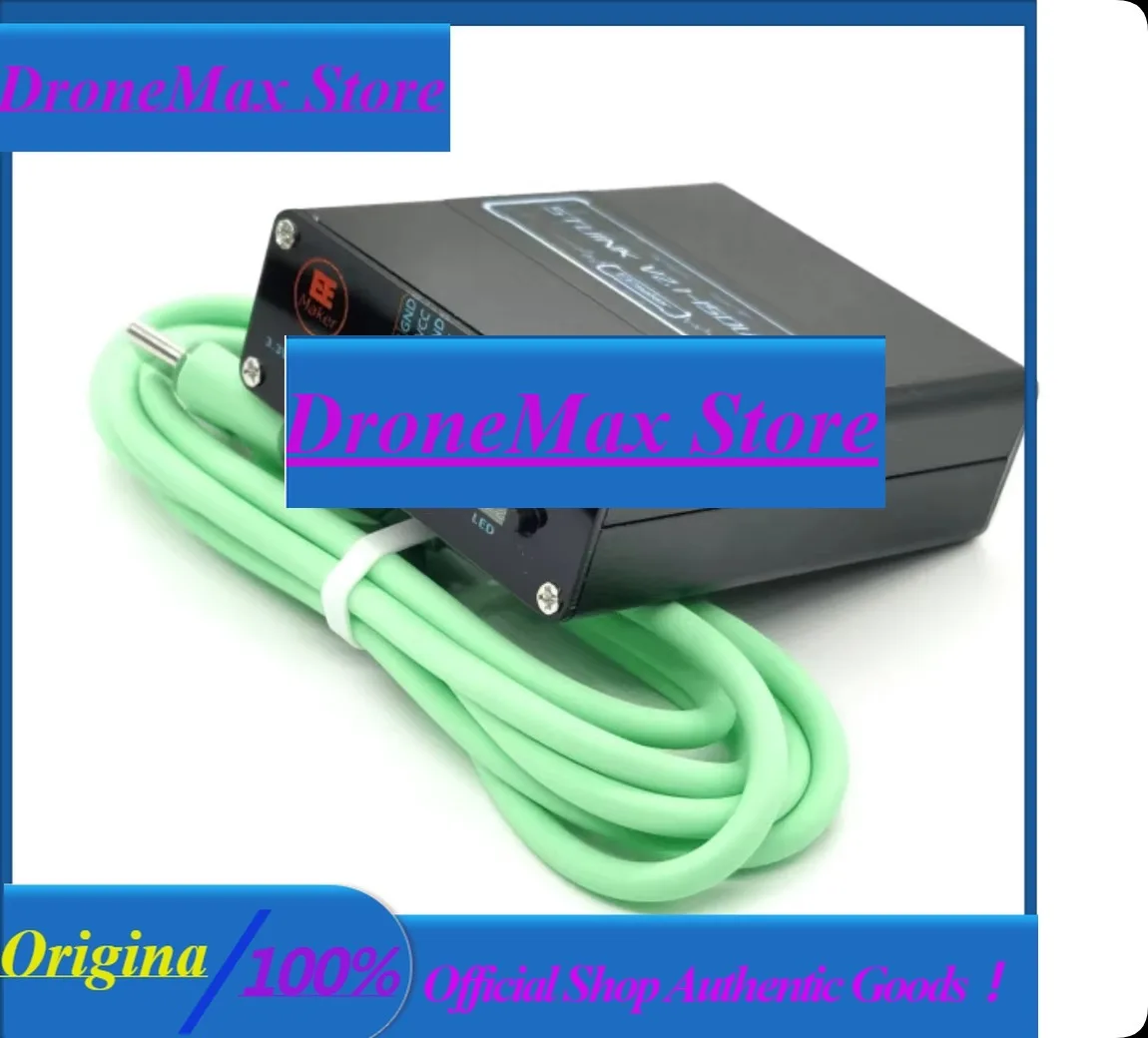 DroMaSTLink-V2.1 Isolated Debugger 5000Vrms - Type-C, SWD & UART, 3.3V/5V, Aluminum Case For STM32 Programming