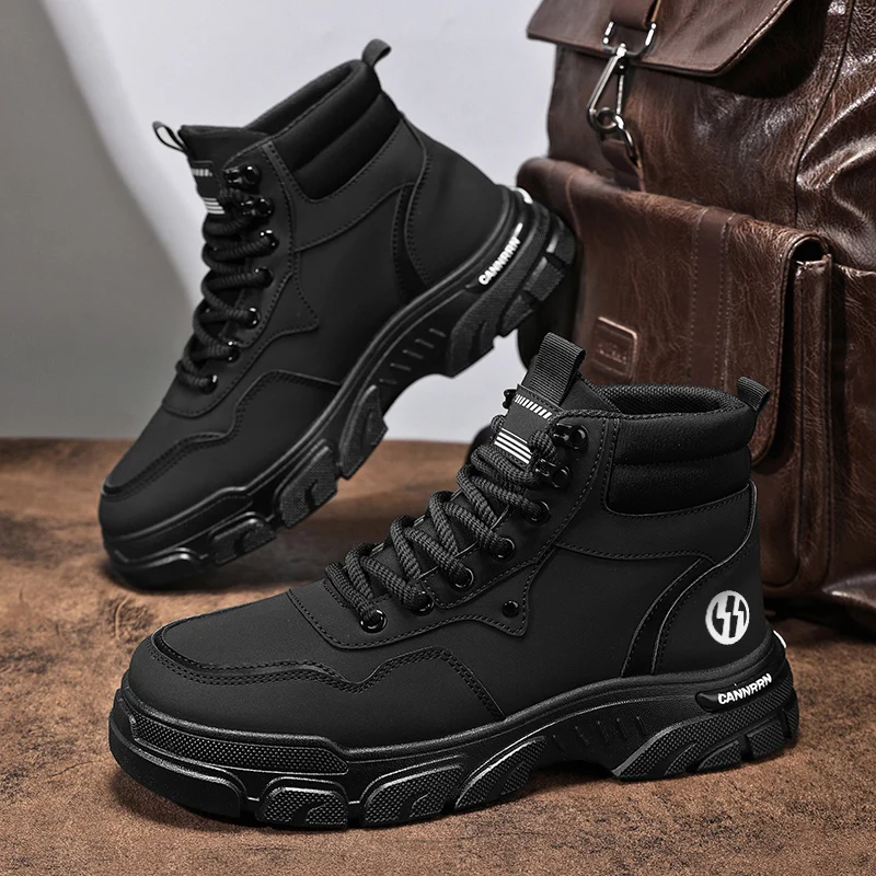 Men Sneakers 2024 Outdoor Tactical Breathable Combat Boots Outdoor Hiking Winter Shoes Light Non-slip Men Desert Ankle Boots New