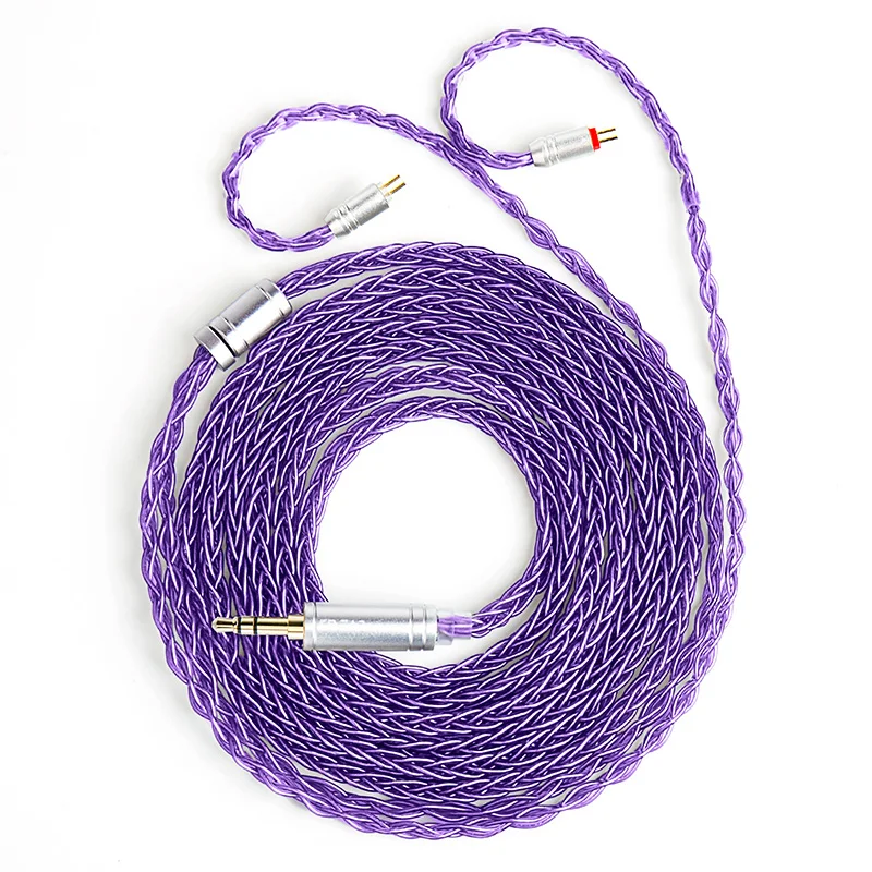 KBEAR ST12plus Earphone cable  2m 8 core 4N OFC silver-plated Upgraded Cable 3.5/4.4mm MMCX/0.78mm 2Pin  for CCZ KB03 KS1
