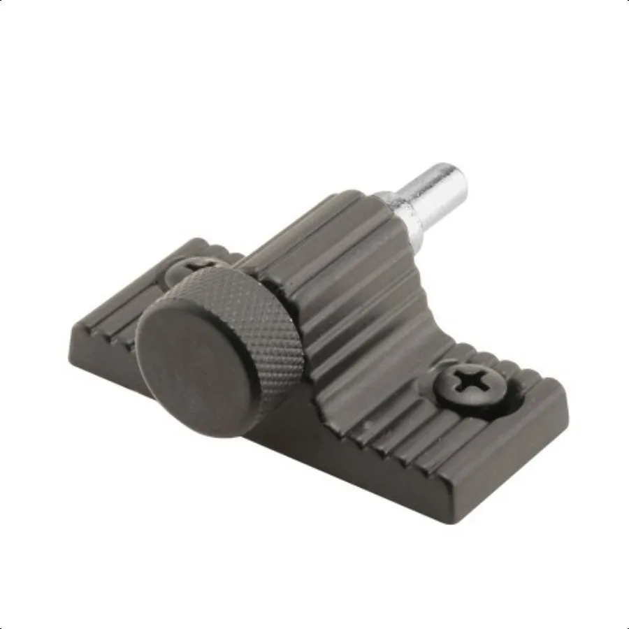 U 9849 Zamak TwistIn Sliding Door Lock for Patio Sliding Door Systems and Horizontal Sliding Windows 19 16 Inch Hole Spacing Bl