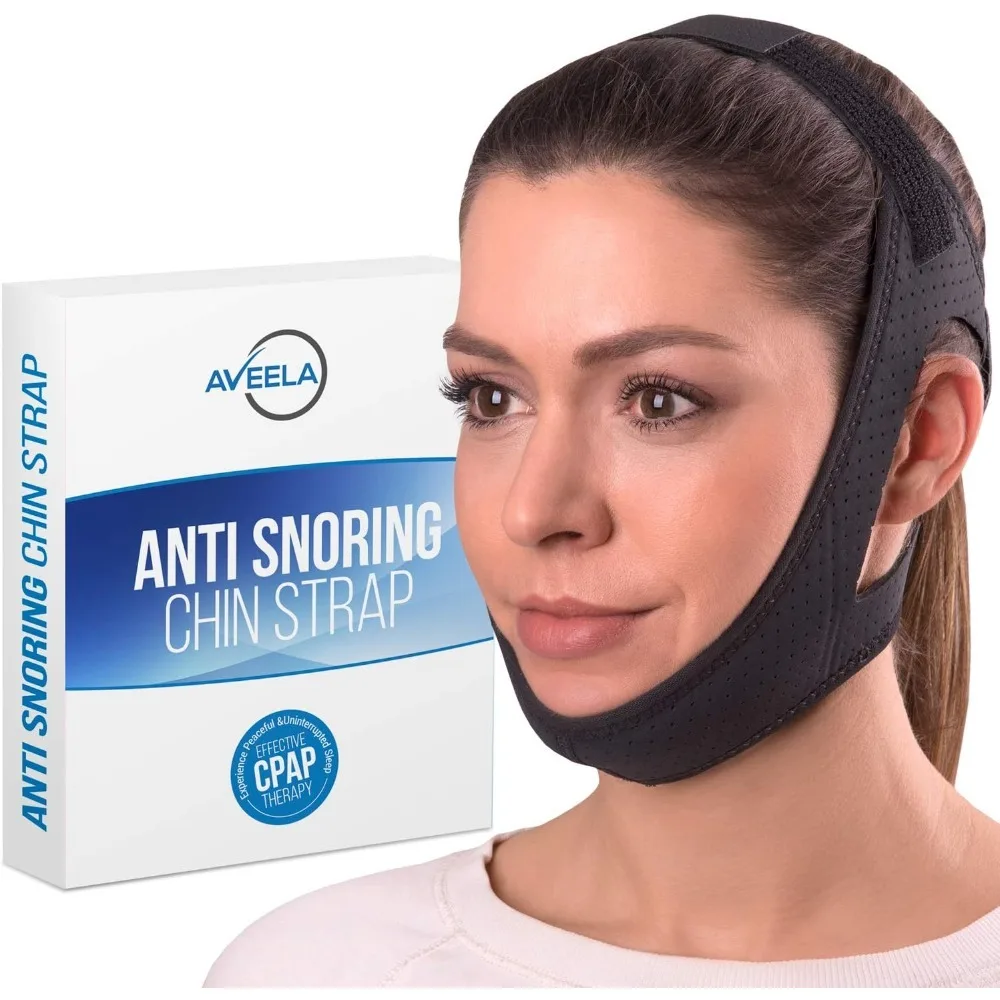 

Chin Strap for Sleeping | 3 Sizes Anti Snoring Chin Strap, Anti Snoring Device for Men and Women | Double Airflow Jaw Strap