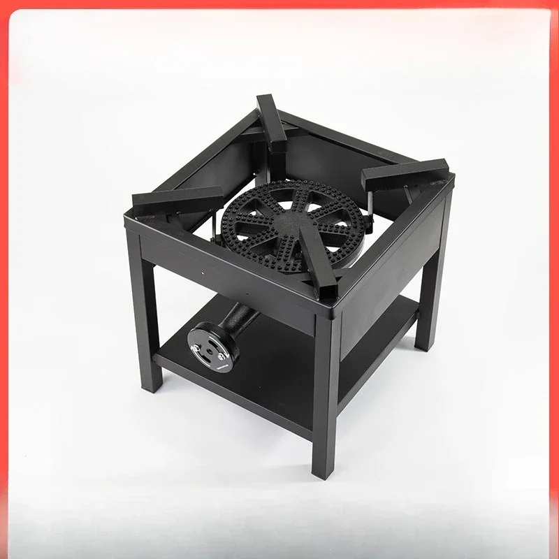 95000W Cast Iron Gas Stove, Simple Stove, Large Fire Head, North American Outdoor Stove 20PSI with Pressure Valve, Fuel Butane