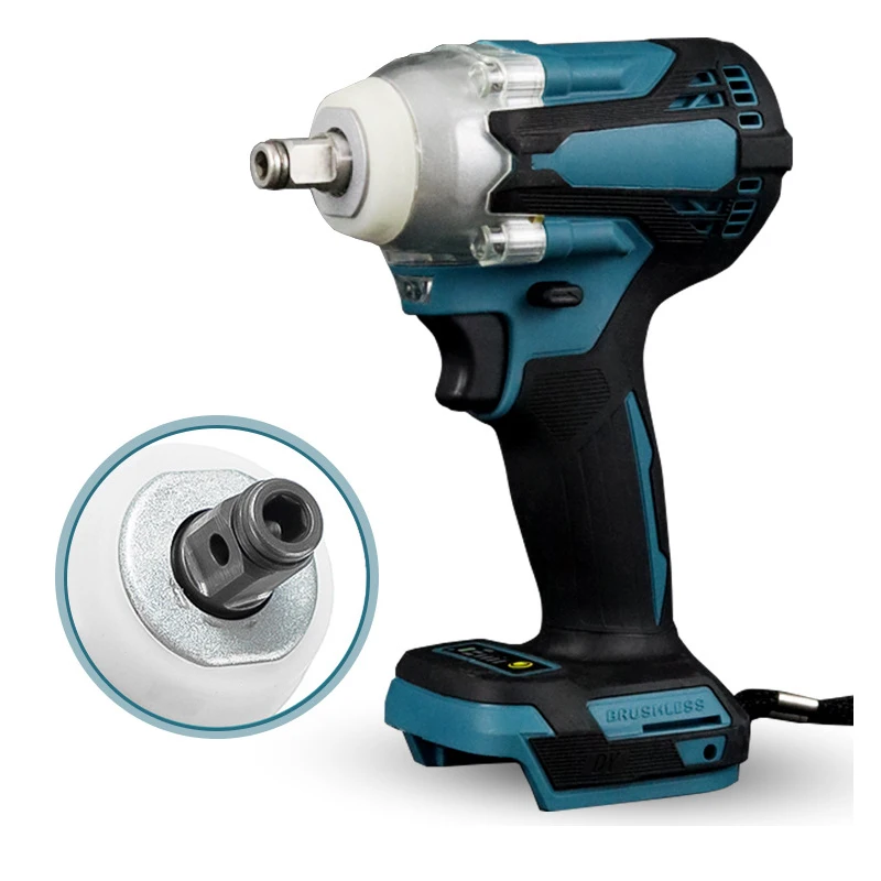 Electric Impact Wrench Brushless Cordless wrench Electric screwdriver 1/2 Inch  Makita 18V Battery Screwdriver Power Tools