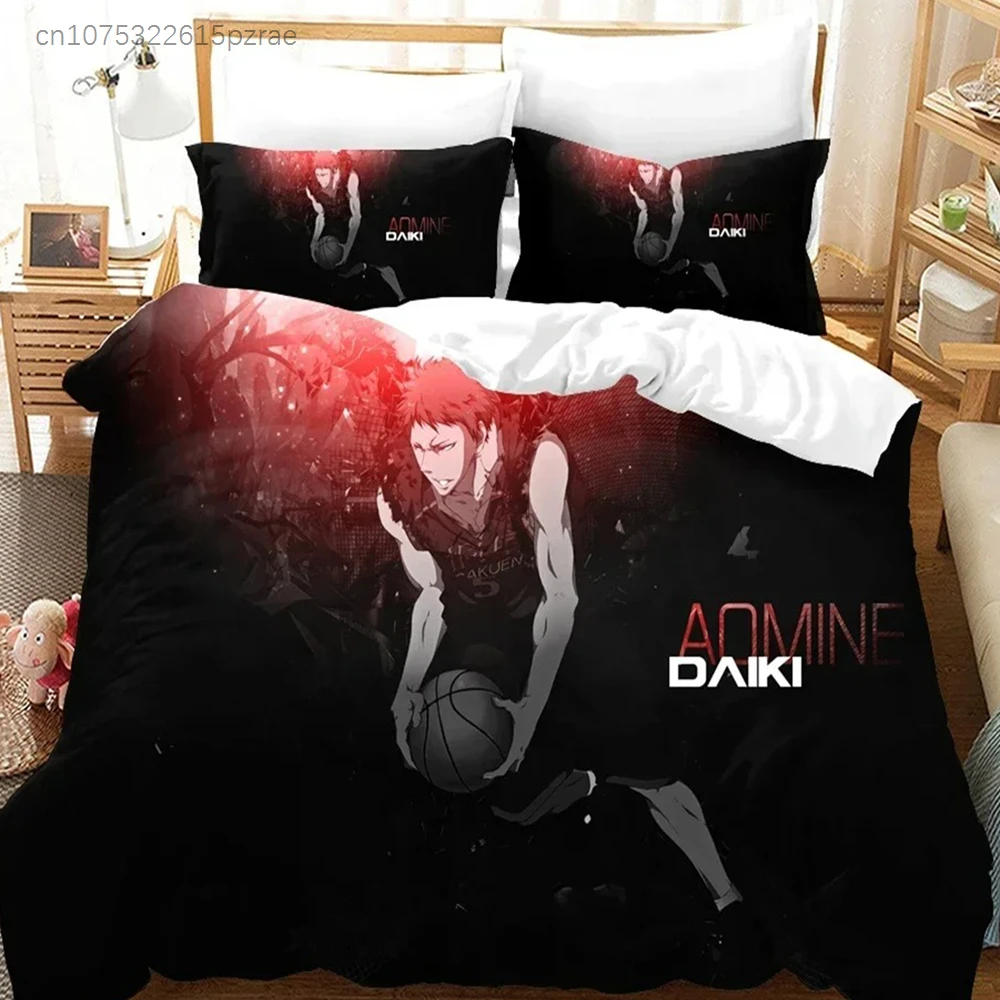 Anime Kuroko's Basketball Bedding Set 3D Printed Suitable For Bedroom Duvet Cover Set With Pillowcases Kids Home Textile