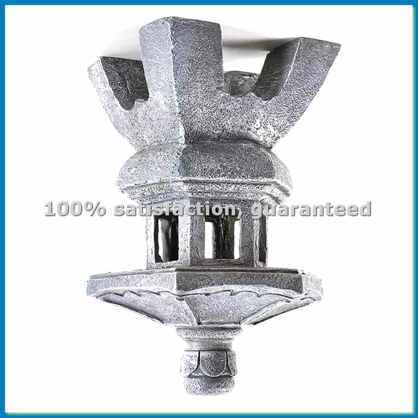 

Garden Accessory Ornament Solar Powered Resin Pagoda Lantern Palace Lanterns Tower Statue Solar Lamp Garden Decor A-A69M