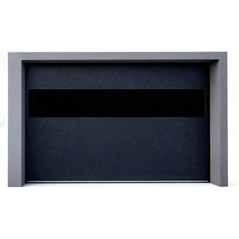 Professional Luxury Modern Design Steel Villa Sectional Electric Remote Control Garage Door Black Glass Anti-Theft Feature 4