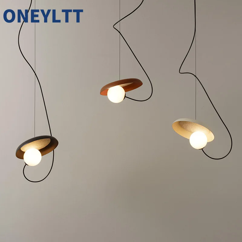 

New Nordic metal restaurant chandelier, modern and minimalist bedroom headboard, bar counter designer, lighting fixtures