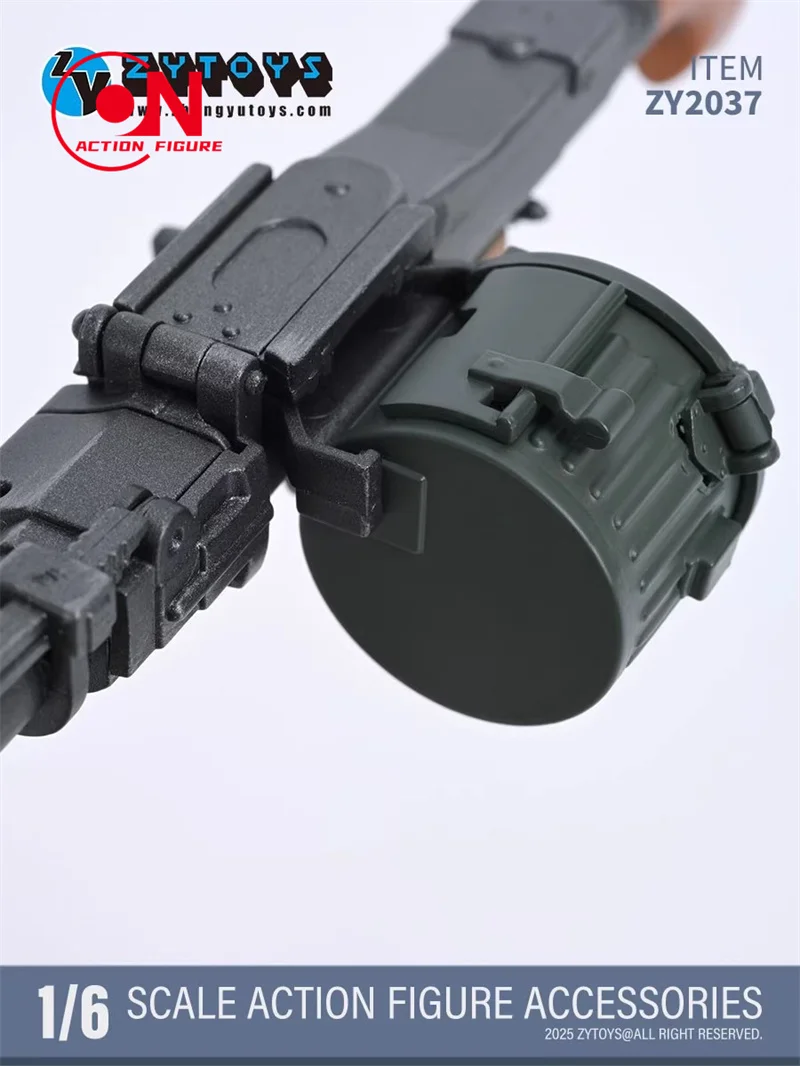 ZYTOYS Scala 1/6 ZY2037 Soldato MG Universale Mitragliatrice Munizione Modello In Plastica MG34 MG42 Accessorio Misura 12 "Action Figure Corpo