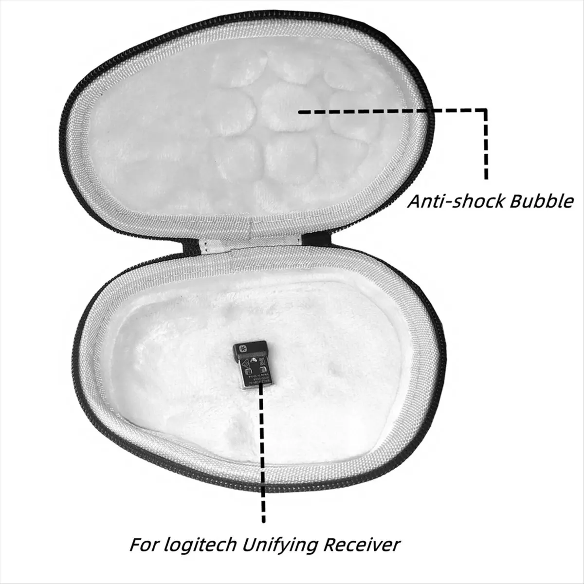 A69Z Mouse Case for Logitech MX Master 2S/3S Wireless Mouse Carrying Bag Game Mouse Storage Box