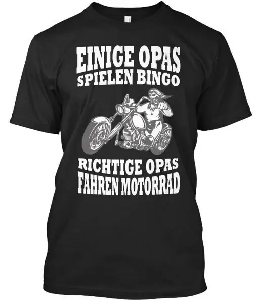 Richtige Opas Fahren Motorrad T-Shirt