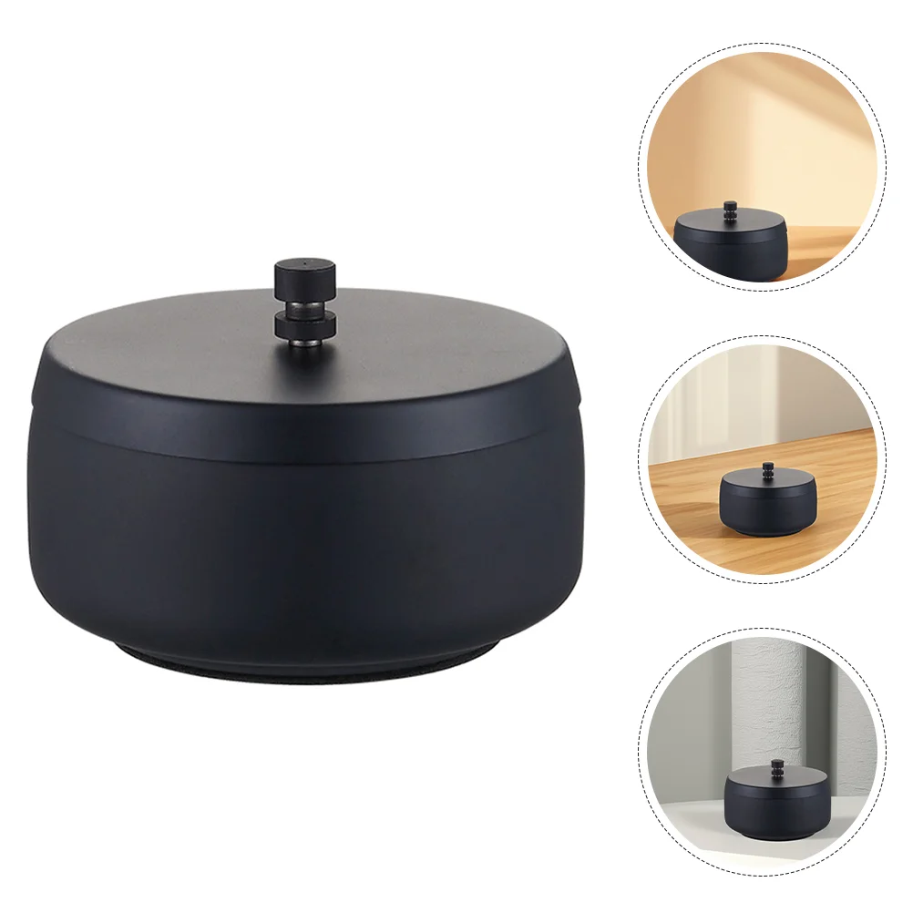 

Creative Convenient Ash Tray Desktop Cigarette Ashtray Stainless Steel Windproof Ash Tray home Ashtray Office Smoking Accessory