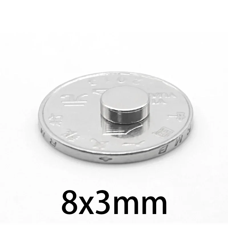 8x3mm N35 Permanent Neodymium Magnets 8*3mm Rare Earth Magnet strong Diameter Small Round disc 8mm x 3mm magnetic