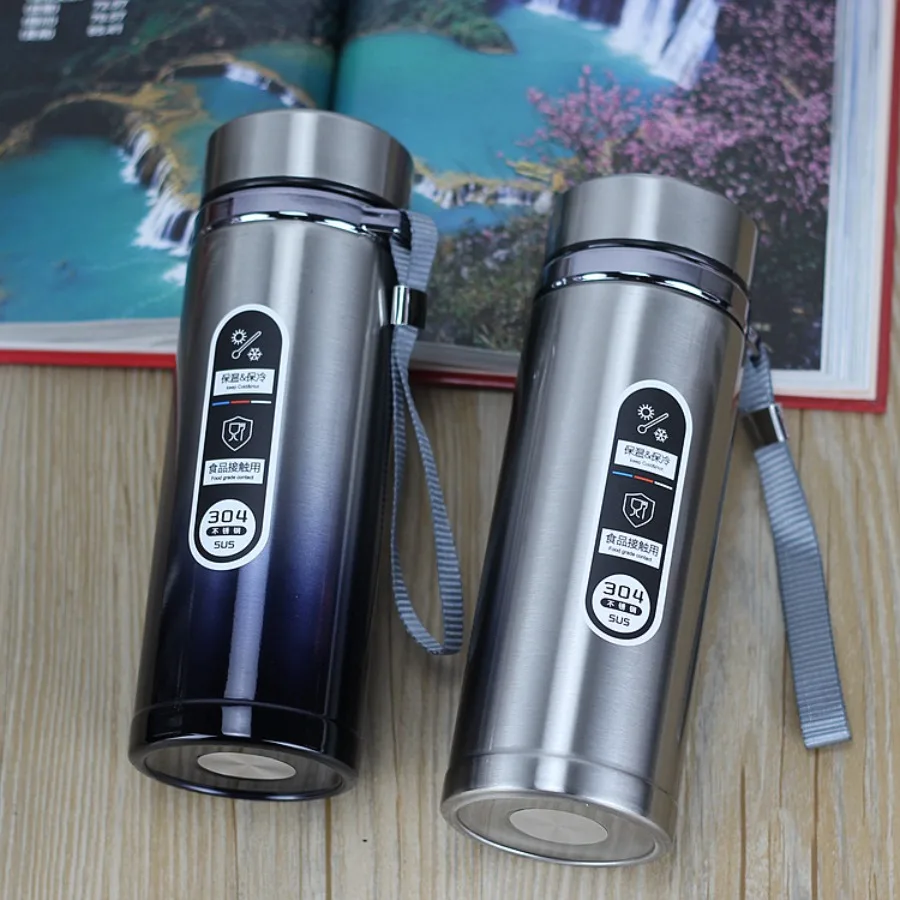 

Модная веревка градиентного цвета, портативная термоизоляция большой емкости, чашка для воды для ежедневного использования, утолщенная подарочная чашка с защитой от падения