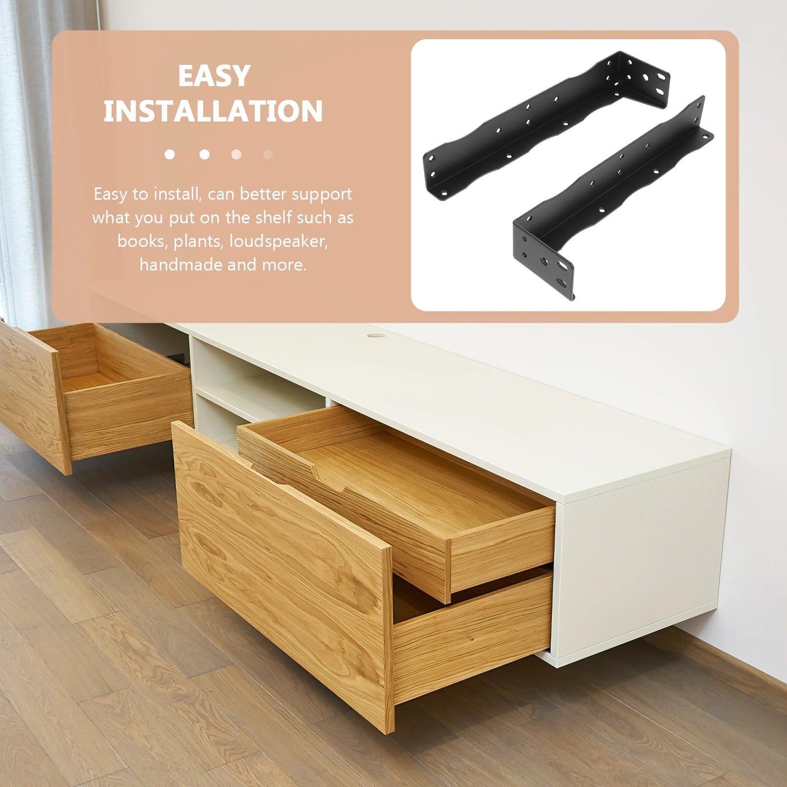 

2 шт. промышленные полки для настенной подвески, кронштейны, металлические опоры для полки, потолок