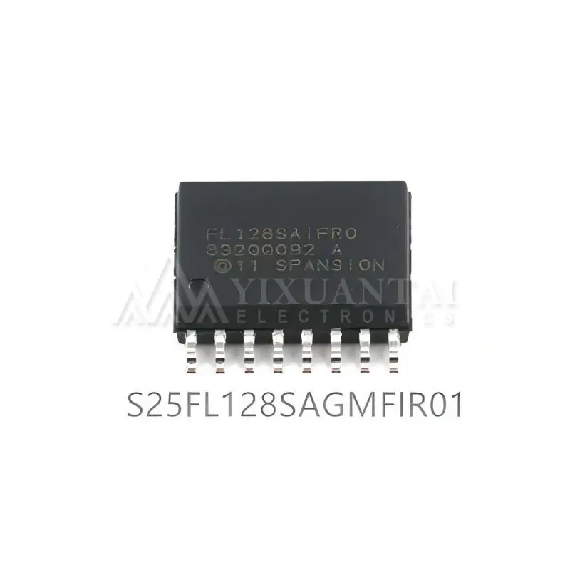 1pcs/Lot S25FL128SAGMFIR01 IC FLASH 128MBIT SPI/QUAD 16SOIC New