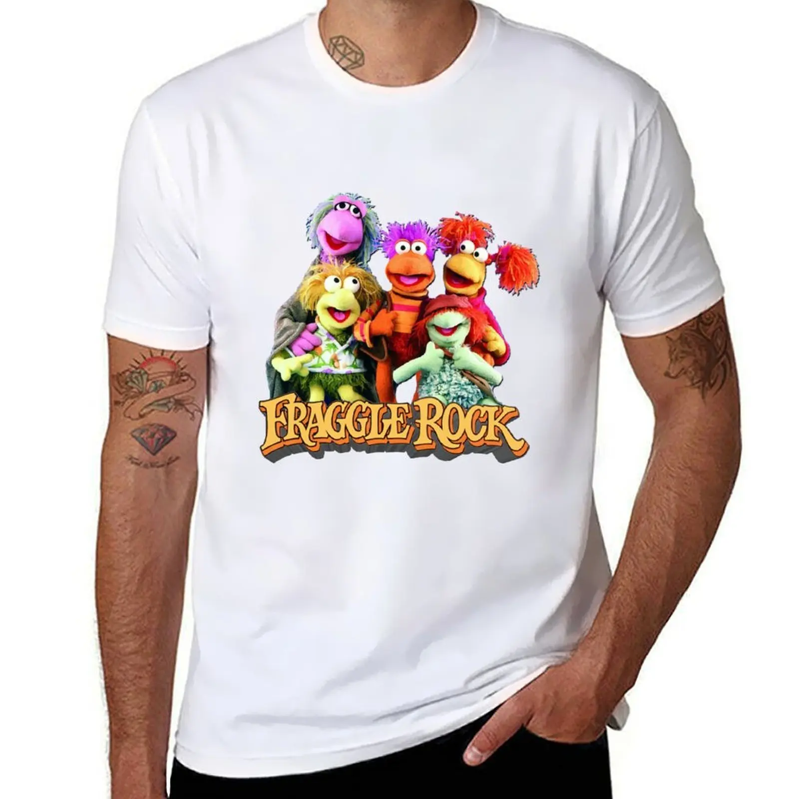 

Fraggles! T-Shirt cotton t shirt man graphic t shirts for man T-Shirt