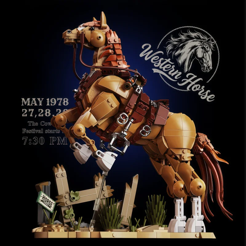 1258-piece MOC Western Cowboy  - Lego Set City ulasan dan harga