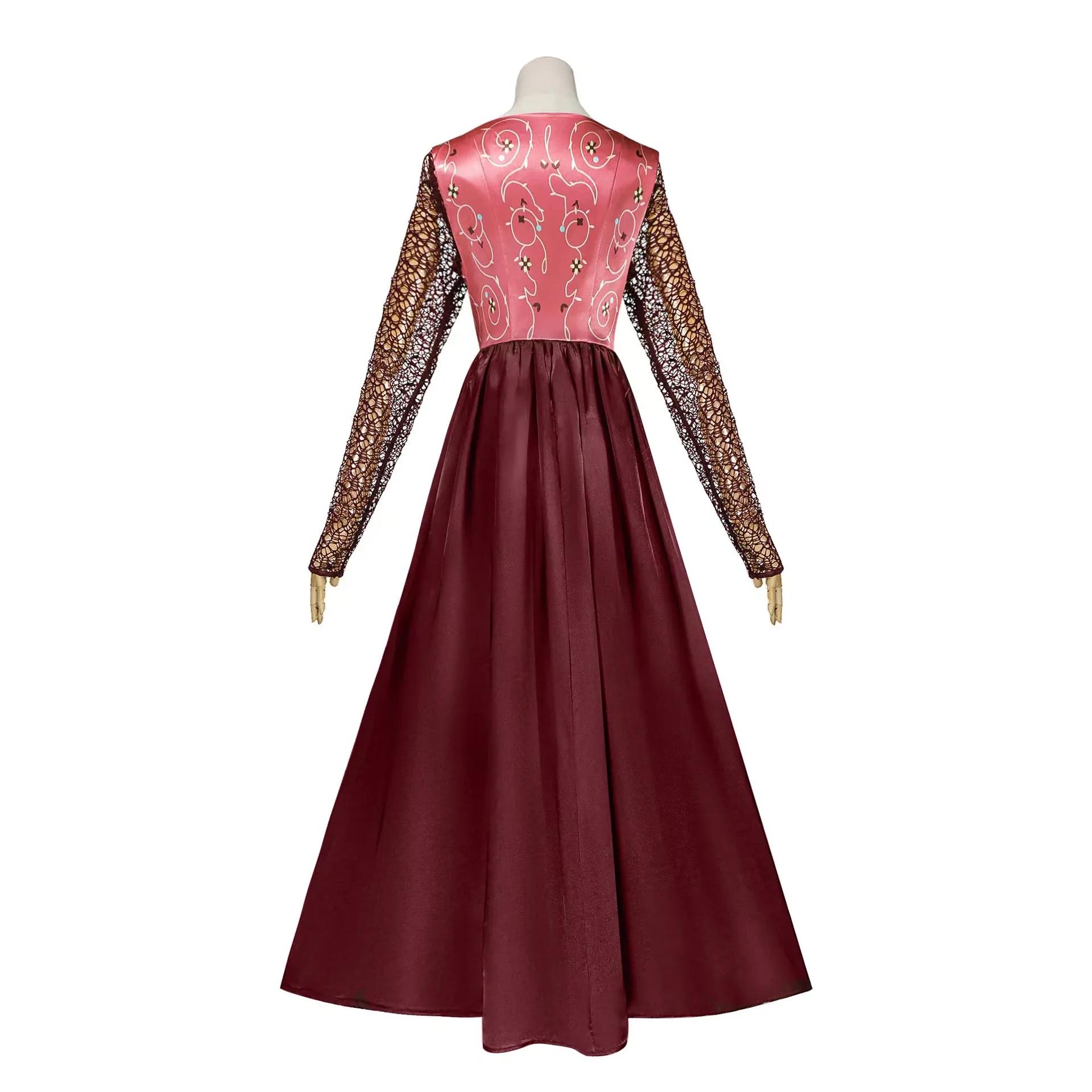 Película Sara Sanderson Winifred Mary disfraz de Cosplay bruja Vintage vestido largo mujeres niñas Halloween carnaval traje de juego de rol